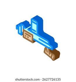 headlamp surgeon isometric icon vector. headlamp surgeon sign. isolated symbol illustration