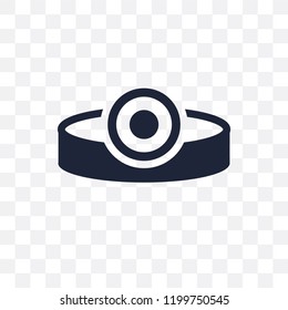 Headlamp transparent icon. Headlamp symbol design from Dentist collection. Simple element vector illustration on transparent background.