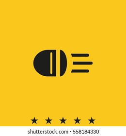 Headlight icon.
