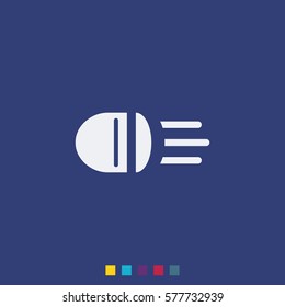 Headlight icon.