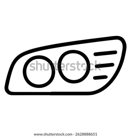 Headlight icon on white background vector
Vector icon cars