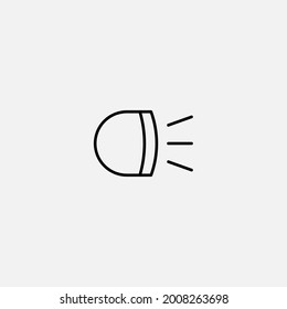 Headlight icon sign vector,Symbol, logo illustration for web and mobile