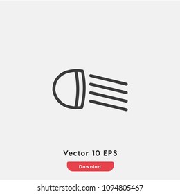 Headlight icon vector, car symbol. Modern flat symbol for web and mobile apps
