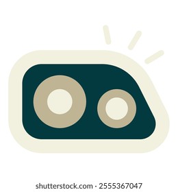 Headlight icon for web, app, infographic, etc