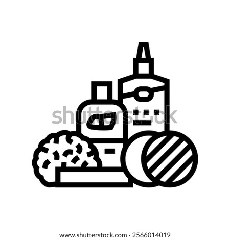 headlight restoration kit car care line icon vector. headlight restoration kit car care sign. isolated contour symbol black illustration