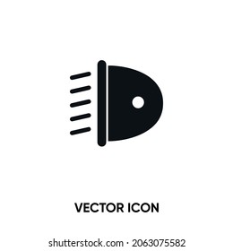 Headlight vector icon. Modern, simple flat vector illustration for website or mobile app.Car lamp symbol, logo illustration. Pixel perfect vector graphics	