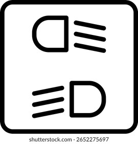 Design de ícone de linha de vetor de farol