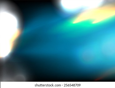 Headlights car close up vector.