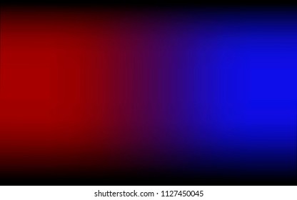 Headlights flares and siren effect front view. Realistic white glow car headlights isolated on transparent background. Vector bright special red blue police light beams at night for your design. 