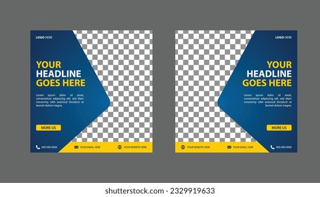 headline banner for social media post template modern and minimal design