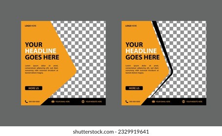 headline banner for social media post template modern and minimal design