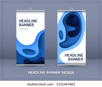 Headline banner template design