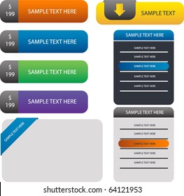 headline banner ,web form and buttons
