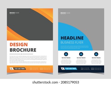 Headline Flyer Design,Vector Brochure Flyer design Layout template, size A4, infographics. Easy to use and edit,Trend Business Headline Flyer Design, Creative Vector Headline Flyer Design.EPS