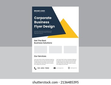 headline flyer poster design template. creative business flyer design template. corporate business flyer design template.