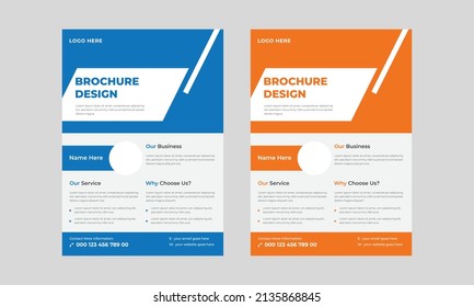 Headline Flyer template Design, Abstract Geometric Business vector Template for Flyer, Vector Flyer Design for Business.