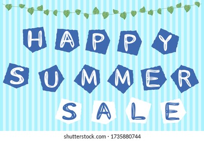 Headline letter, HAPPY SUMMER SALE