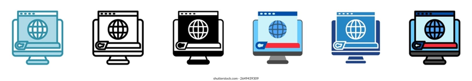 Estilo multi del titular, mini conjunto del icono de la ilustración. contorno, plano, glifo, color de la línea. Vector para UI, UX, App, Web, digital o impresión. Relacionado con el periodismo, la radiodifusión, las noticias y los medios 