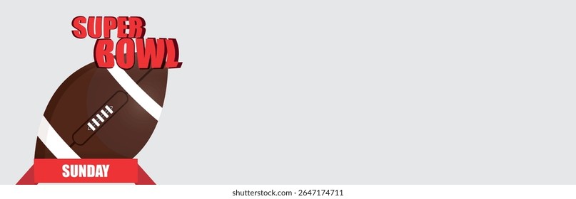 Headline Super Bowl Football Icon with Retro Background