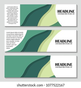 Plantilla de título con fondo verde abstracto. Espacio para el texto. Ilustración del vector