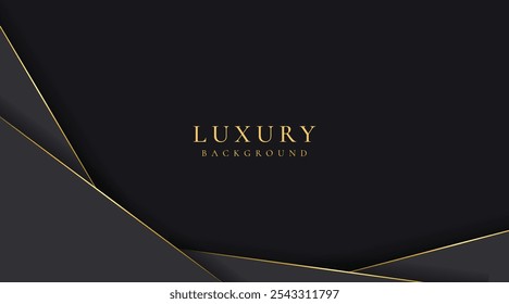 Headline for text blue dark with shining golden lines