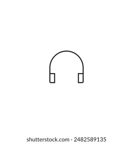 Headphone App Icon Design Flat