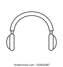 headphone audio device isolated icon vector illustration design