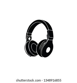 headphone black vector