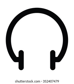 
Headphone Bold Line Icon
