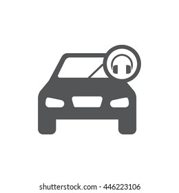 Headphone car icon 