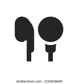 Headphone con vector,music symbol