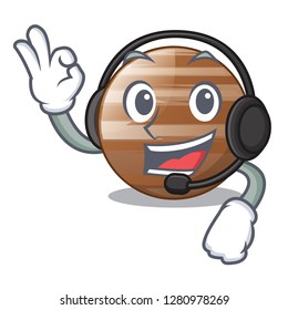 With headphone craft Jupiter planet in the character