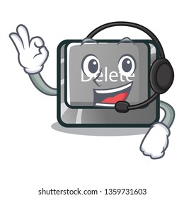 With headphone delete button toys in shape cartoon