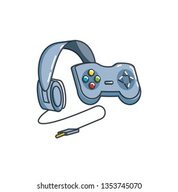 headphone device with control game
