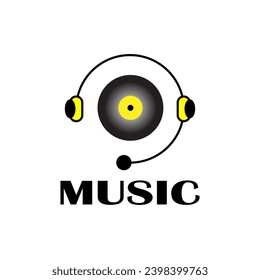 Headphone DJ, Music Studio Recording, Logo Design Inspiration