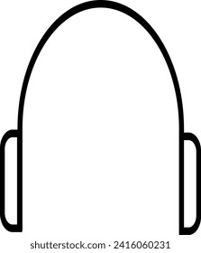 HEADPHONE OR EAR ICON EPS 