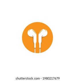 Auriculares, diseño plano vectorial de iconos de auriculares