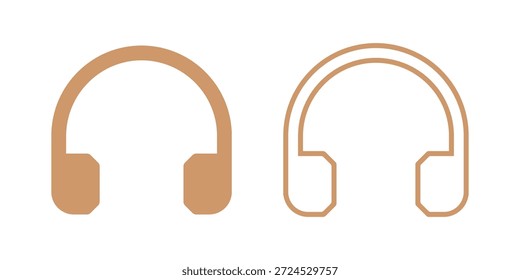 Ilustración vectorial del icono del auricular o del auricular	