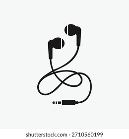 Kopfhörer-Kopfhörer-Symbol, Vektorsymbol 