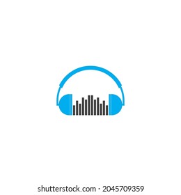 diseño de la ilustración de la ilustración del icono de auriculares auriculares