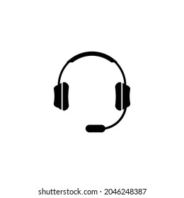 headphone earphone logo icon vector illustration template design