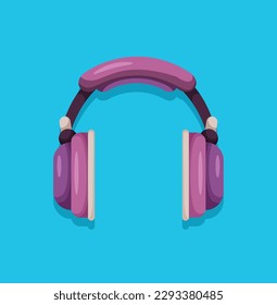 Headphone element icon vector illustration