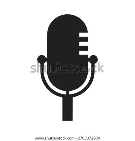 Headphone Enclosed Microphone Logo Showing Immersive Podcast Listening Experience
