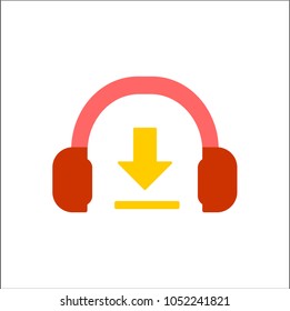 headphone flat icon