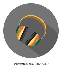 headphone flat icon