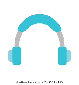 Headphone Flat Icon Design For Personal nad Commercial Use
