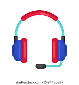 Headphone flat vector design isolated artwork