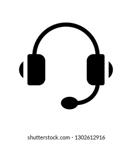 headphone glyph icon