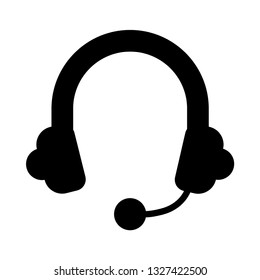 headphone glyph icon