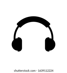 headphone glyph vector icon - ui icon vector